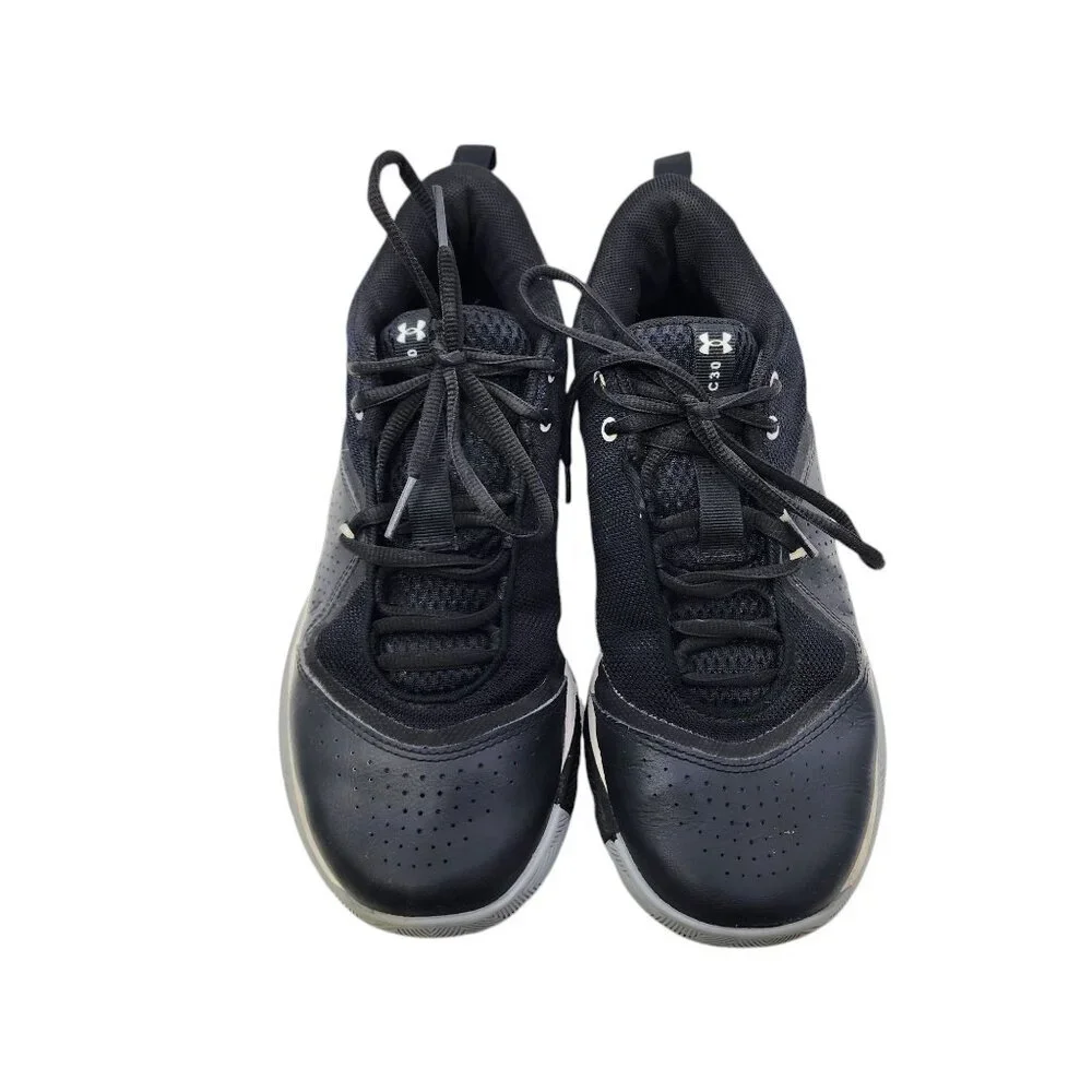 Under Armour Sc 3zer0 IV Basketball Shoes Unisex Mid-Top Black‎ Youth Size 7
